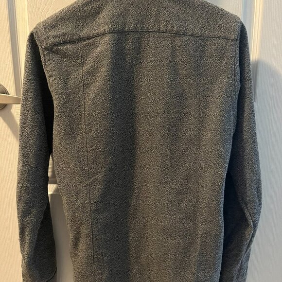 *Canadian Made* ~ Eighteen Waits ~ Long Sleeve Pocket Shirt Soft Grey *Vintage* - Picture 12 of 12